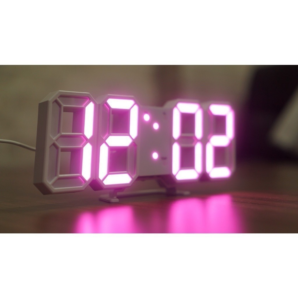 Jual Jam Dinding LED 3D Digital Bentuk Angka | Shopee Indonesia