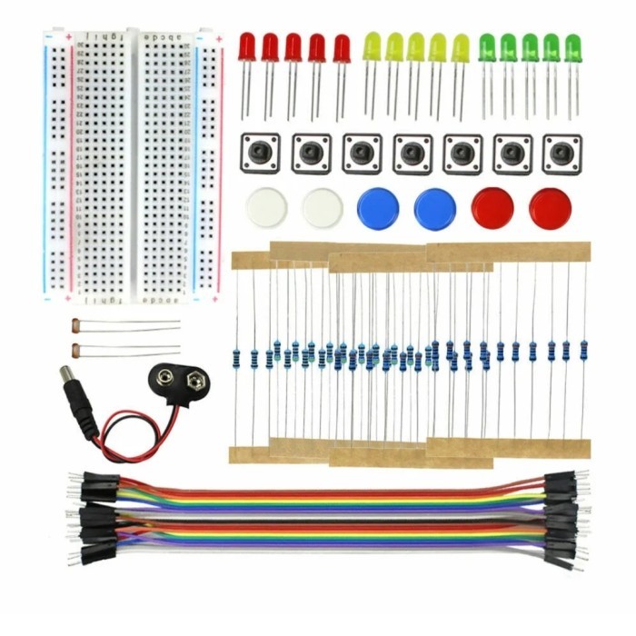 Jual starter kit starterkit arduino_Uno dip learning basic switch led