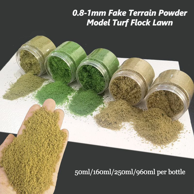 Jual 50ml-960ml bottled 0.8-1mm Simulation tree powder fake grass lawn ...