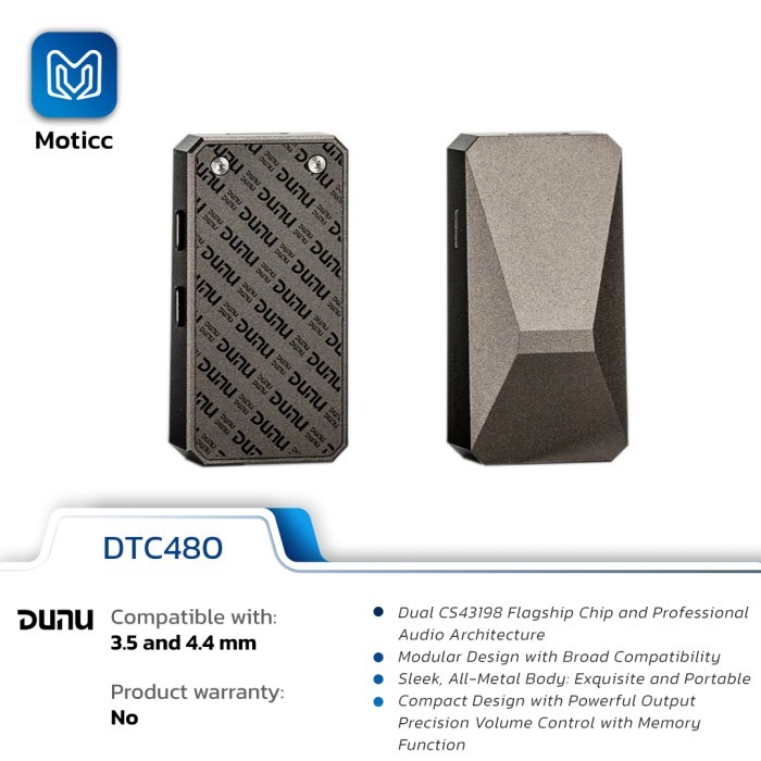 Jual DUNU DTC480 Portable DAC AMP Headphone Amplifier Dual CS43198 chip ...