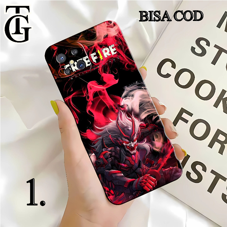 Jual CASING SILIKON PREMIUM MOTIF FF FREE FIRE TOPENG MASKER UNTUK