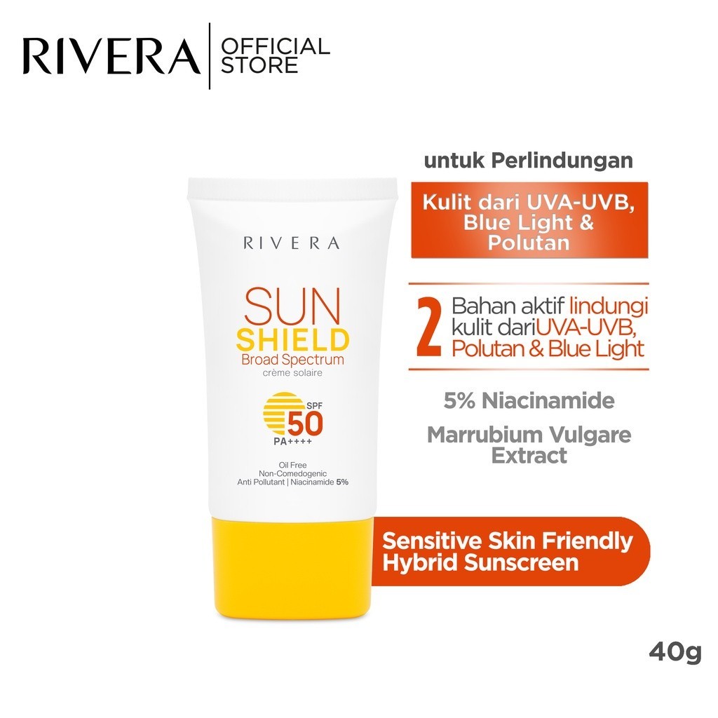 Jual Rivera Sun Shield Board Spectrum SPF 50 PA ++ Hybrid Sunscreen ...