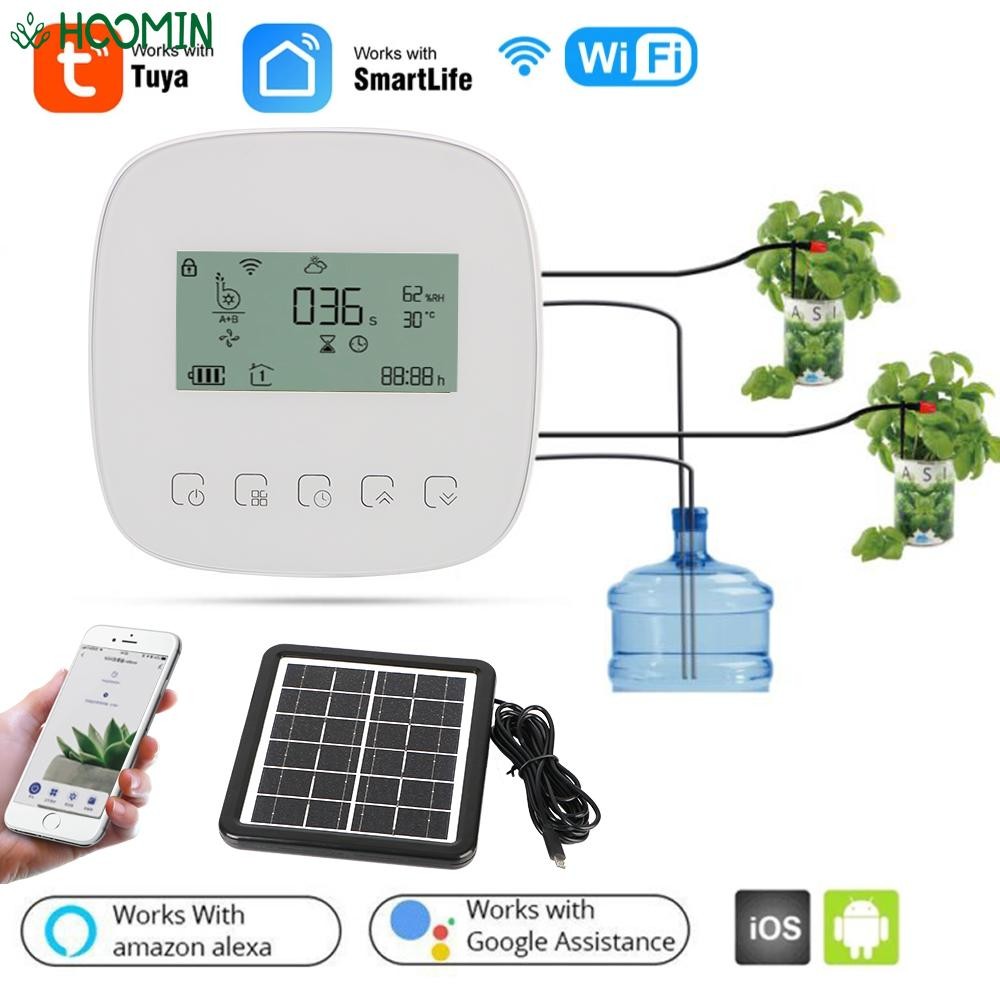 Jual WiFi Tuya with Solar Panel Digital Watering Irrigation Timer Micro ...