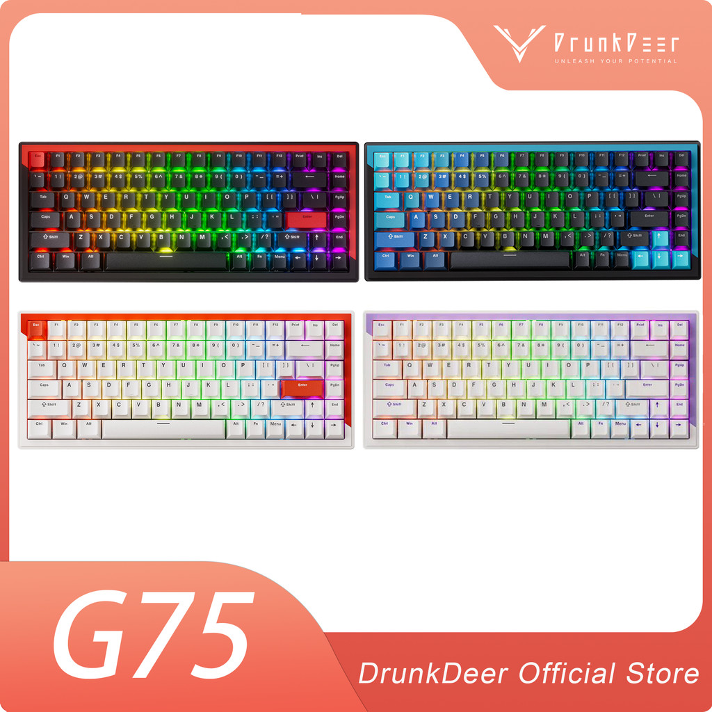 Jual DrunkDeer G75 HE Rapid Trigger Mechanical Keyboard, TKL Gaming ...