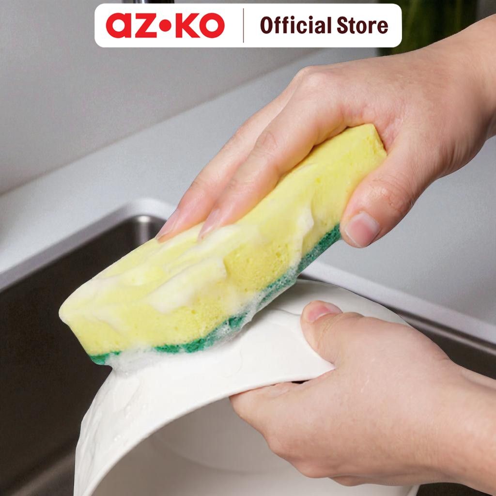 Jual AZKO Proclean Set 3 Pcs Spons Scrubber Handy Sponge Busa Pembersih ...