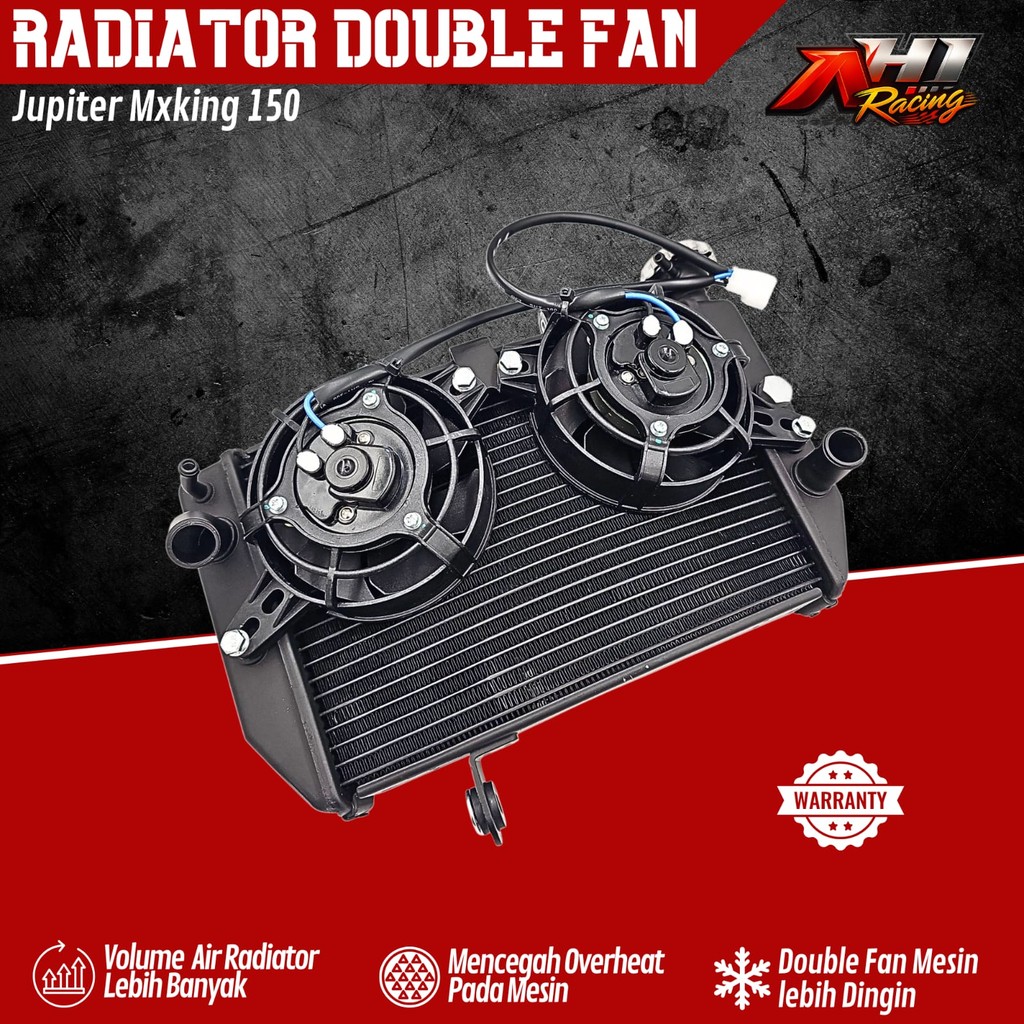 Jual RADIATOR JUPITER MXKING 150 MX KING 150 AH1 RACING DOUBLE FAN BIG ...