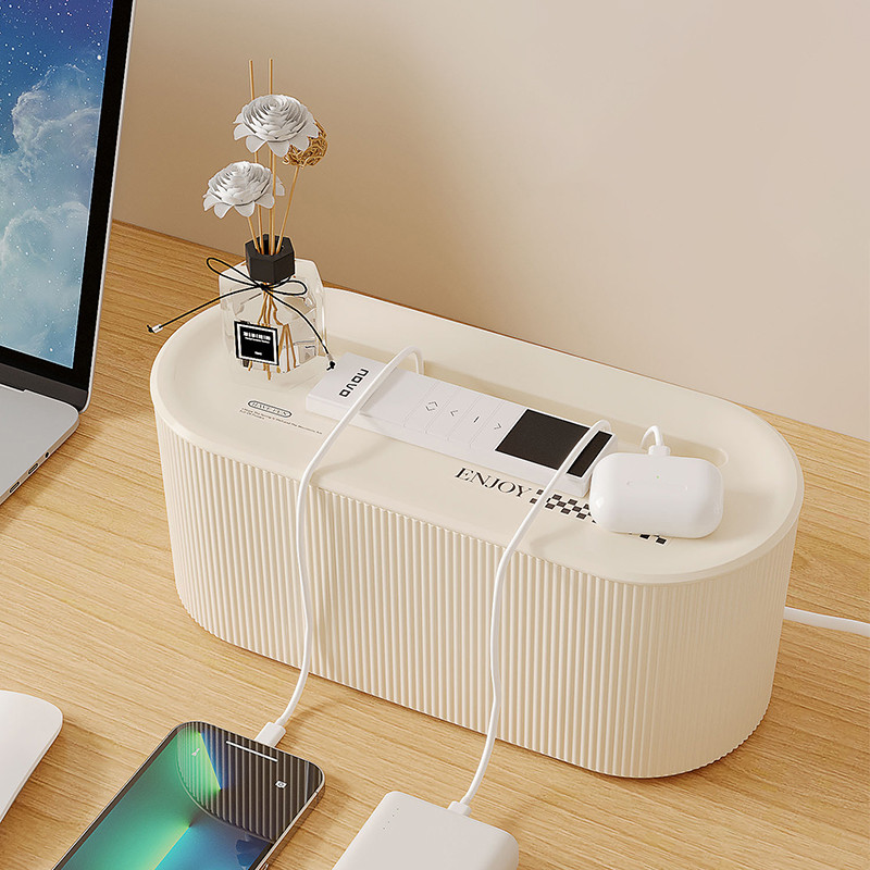 Jual Large Cable Management Box Hidden Power Strip Cover Dust Proof ...