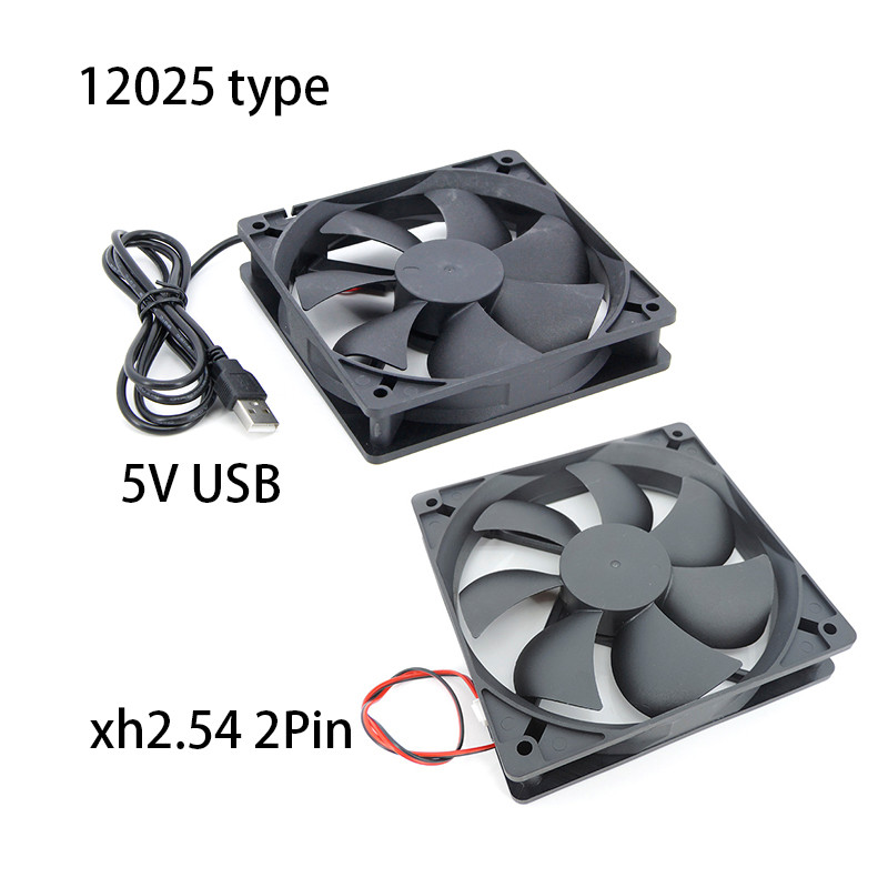 Jual 120mm 12cm 12025 Fan DC 5V Cooling Fan USB/2PIN PC Computer Case ...