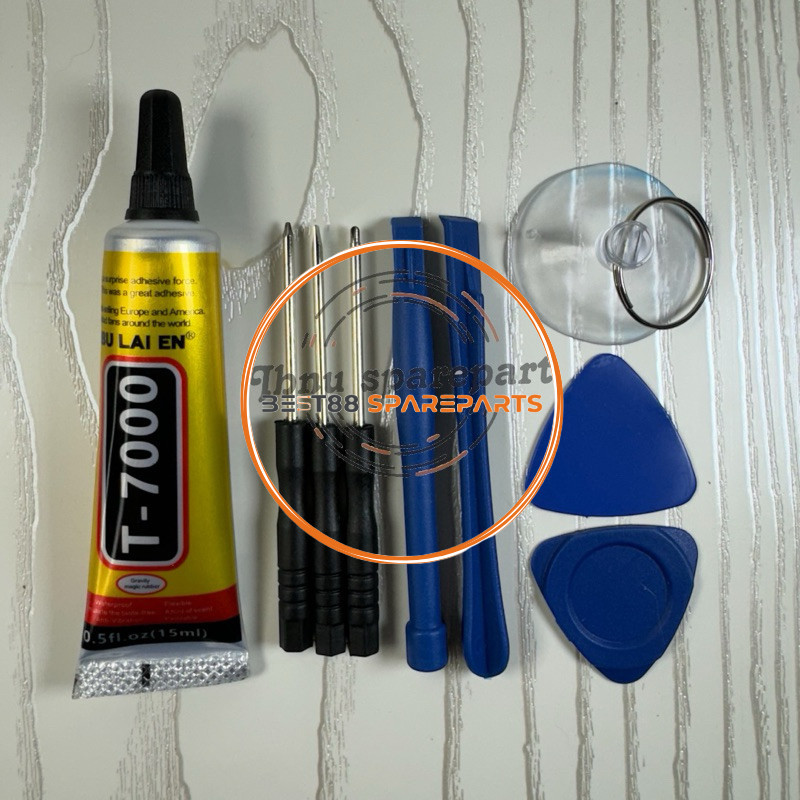 Jual OBENG SET HANDPHONE 8 in 1 + LEM T7000 / B7000 15ml ALAT PASANG ...