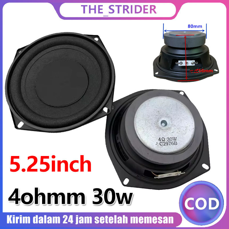 【Ready stok】Subwoofer Bass Karet Besar in inch untuk mobil car speaker  aktif