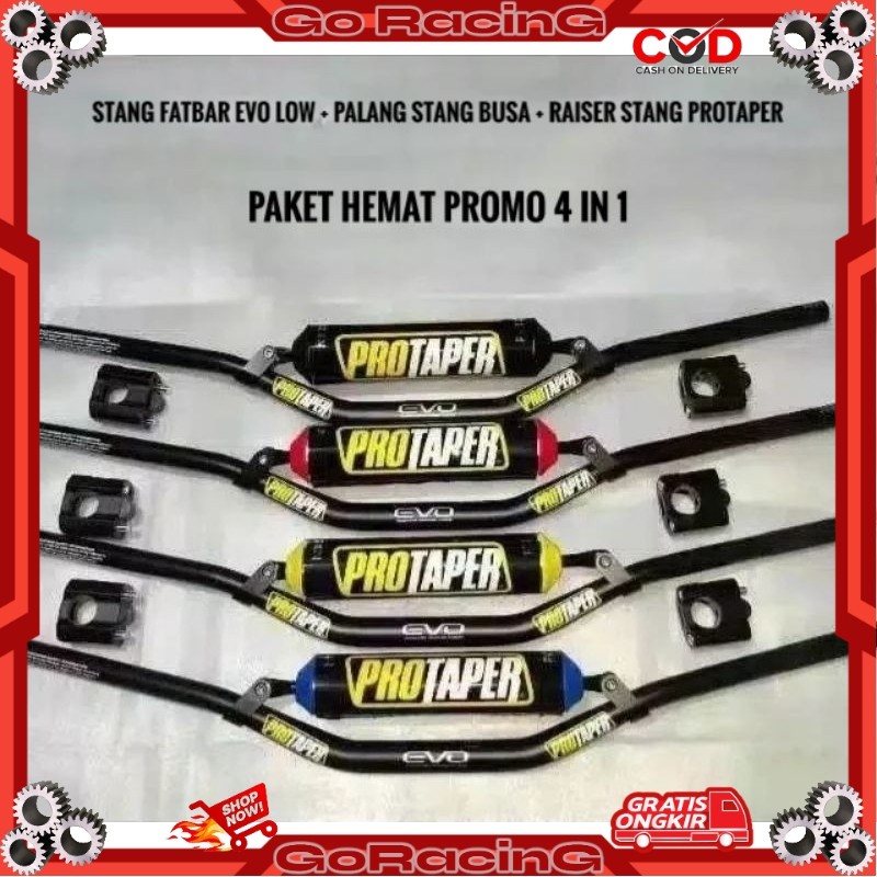 Jual Stang Fatbar Protaper Evo Low + Busa Palang Stang + Raiser Stang ...