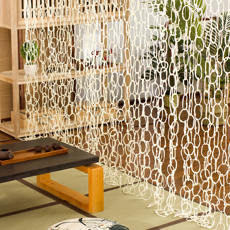 Jual Curtains straw corn leaves door straw braid partition handmade