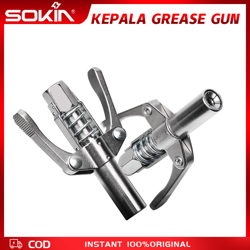 Jual SOKIN Grease Gun Grease Coupler Heavy Duty Dengan Handle Ganda