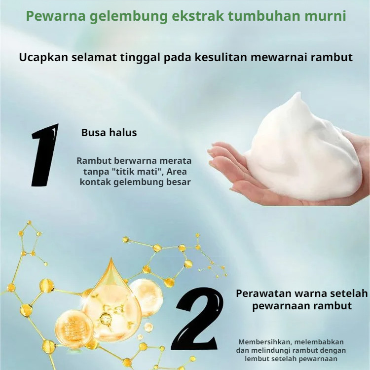 Jual 【Kirim Dalam 24 Jam】Bubble Hair Color/Cat Rambut Shampoo Warna/Cat ...