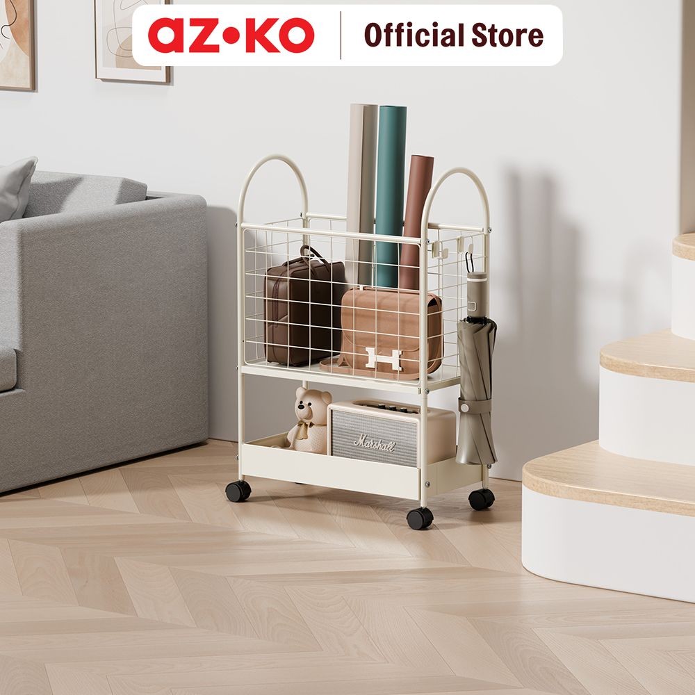 Jual AZKO Stora Yuka Rak Troli 2 Tingkat - Putih Tempat Penyimpanan ...