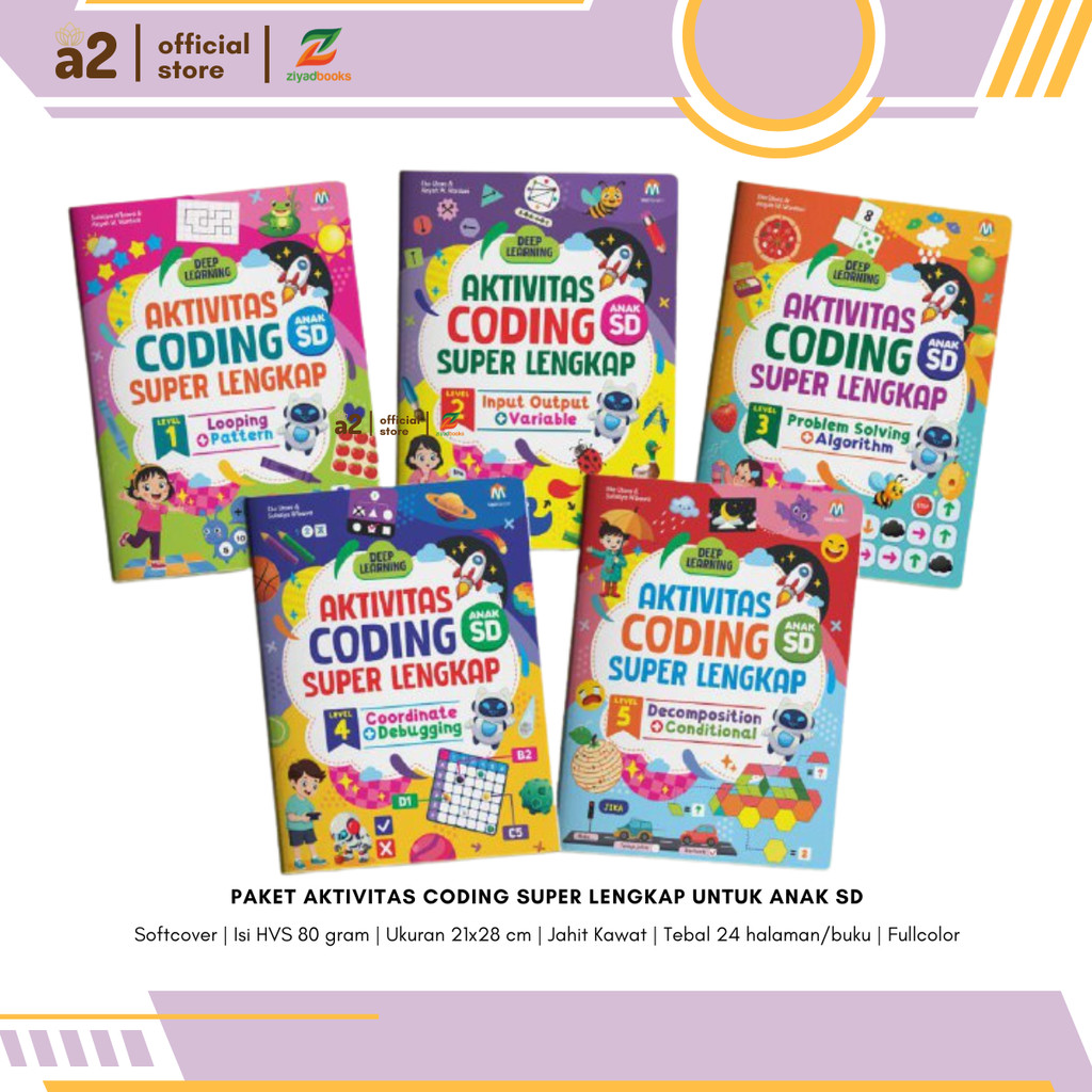 Jual [Ziyadbooks] Aktivitas Coding Super Lengkap Untuk Anak SD Coding ...