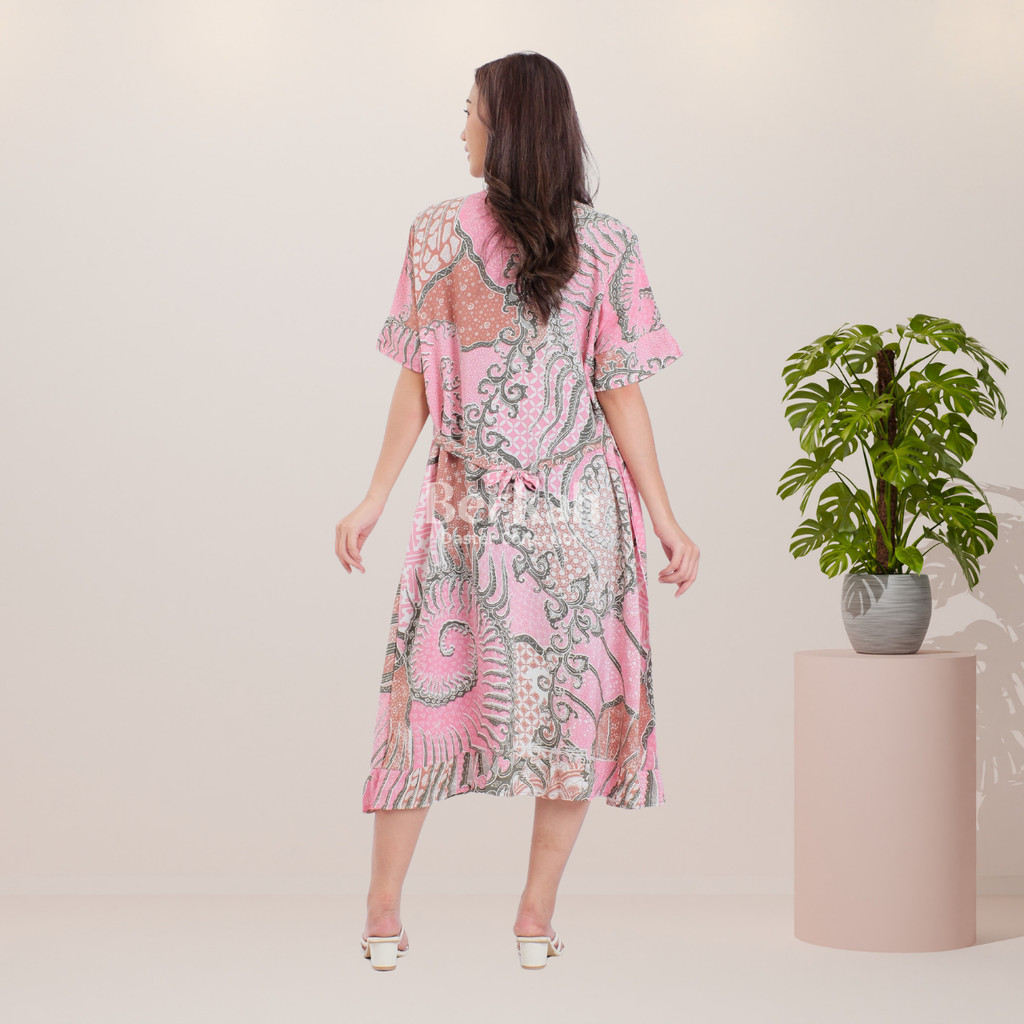 Daster Batik Rayon Busui Kancing Surya Teja 4