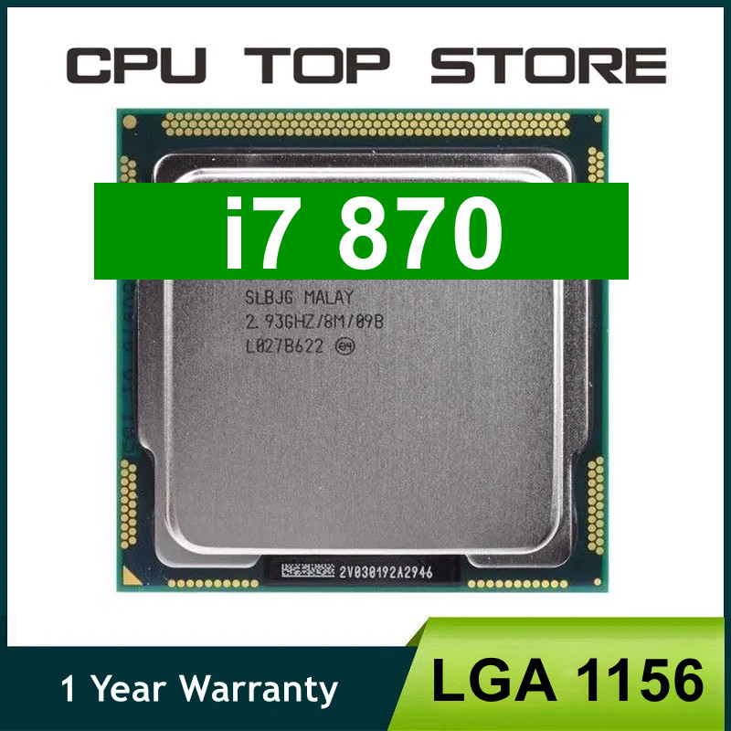 Processore Intel Core I7-870 2.93GHz LGA1156 8MB Cache - SLBJG Usato