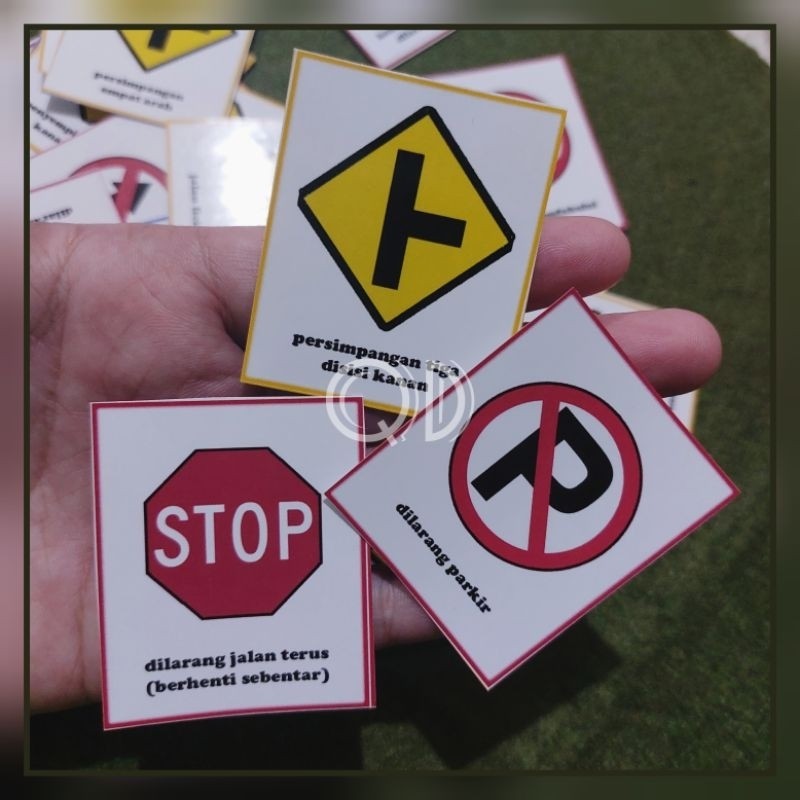 Jual Stiker Rambu Lalu Lintas Sticker Glossy Murah Isi 30 Pcs | Shopee ...