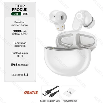 KUELER J16 TWS Bluetooth Earphone With Mic Touch Stereo Handset Bluetooth Headset Bass Hedset