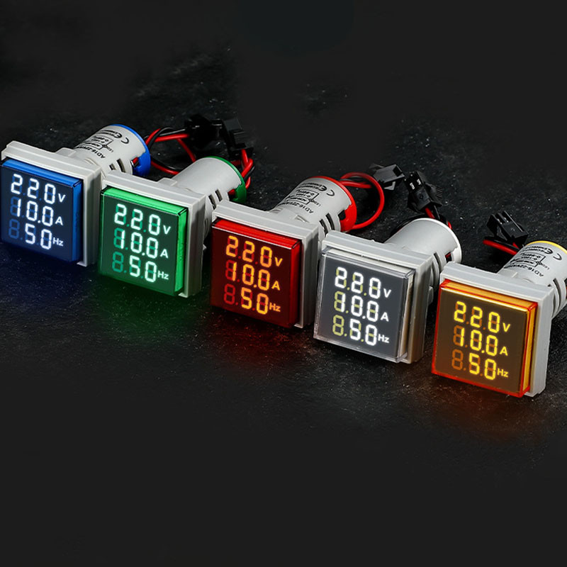 Jual Apligod Voltmeter amperemeter hz meter digital 3in1 model pilot ...