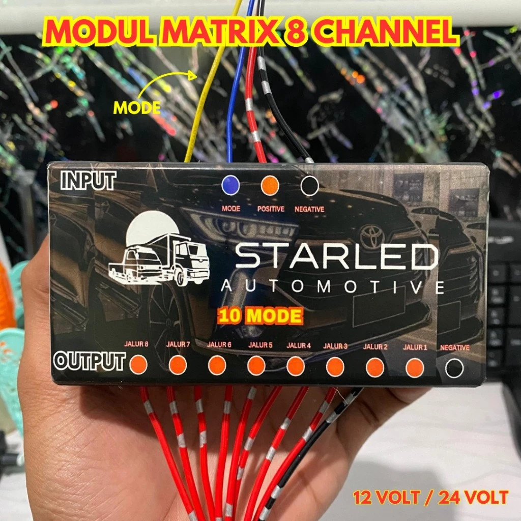 Jual MODUL MATRIX 8 CHANEL 10 MODE INPUT OUTPUT 12 VOLT / MODUL LAMPU ...