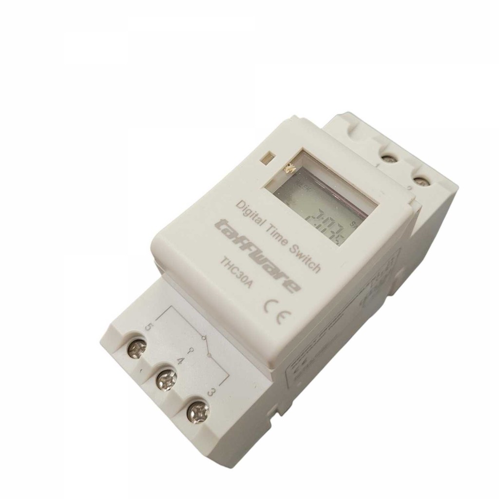 Jual Taffware Programmable Digital Timer Switch 28 Program 220V/25A(16A ...