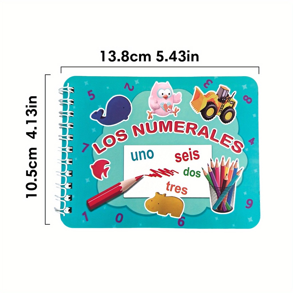 Jual Spanish Numbers Letters Learning 2 Books Set Libro de Fichas del ...