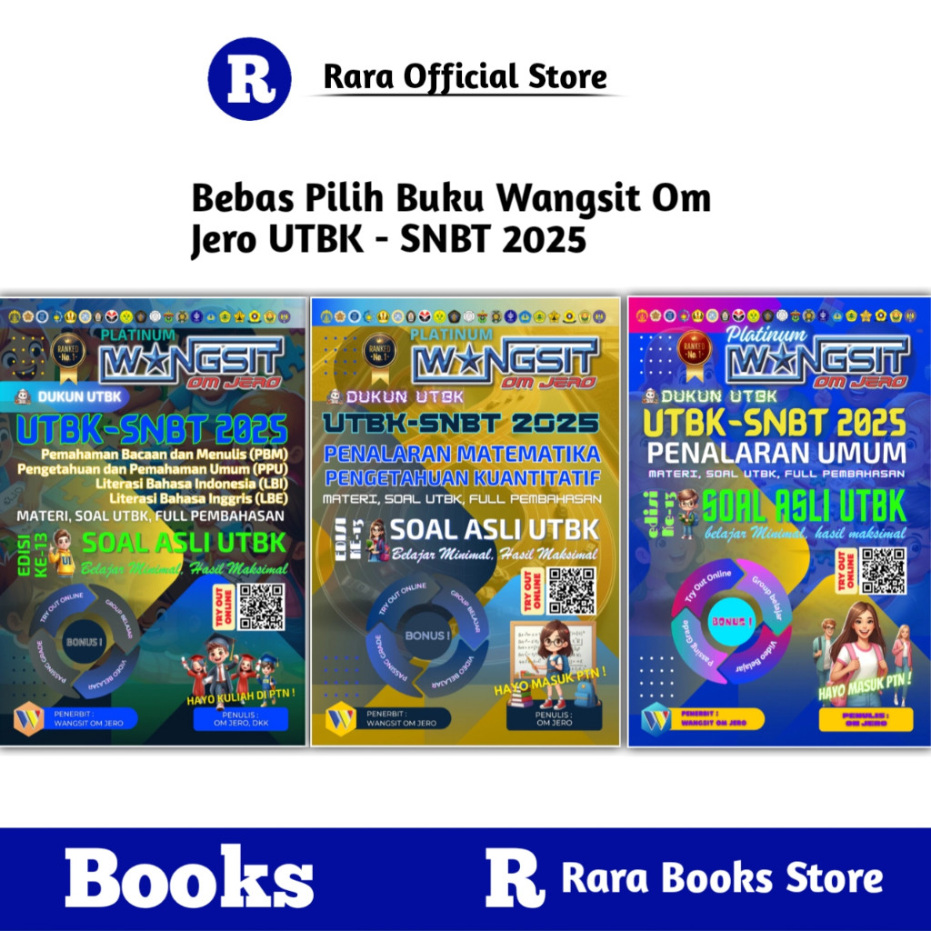 Jual BUKU WANGSIT OM JERO UTBK SNBT 2025 FULL MATERI DAN PEMBAHASAN ...