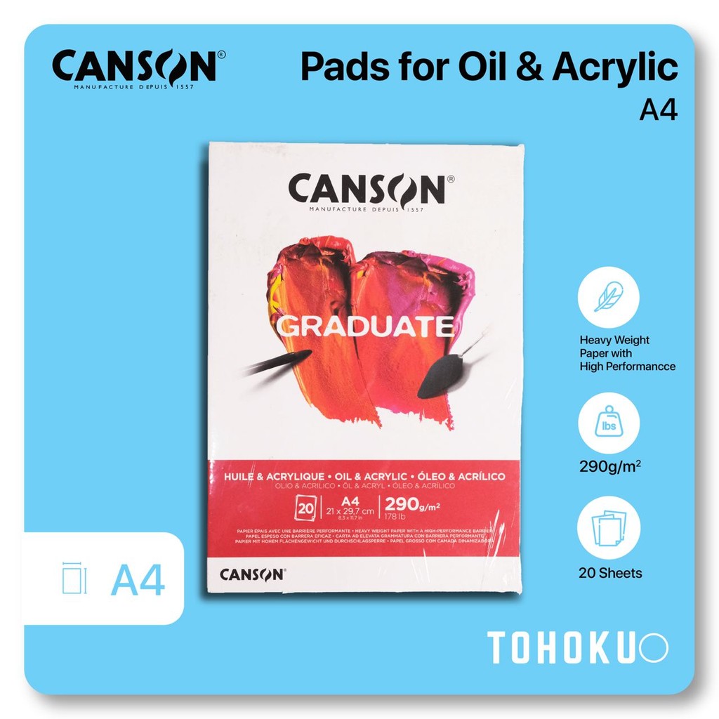 Jual Canson - Graduate Pads For Oil Acrylic A4 | Buku Kertas Gambar ...