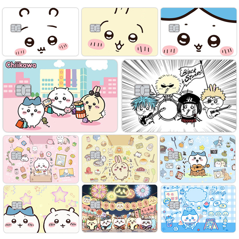 Jual Anime Cartoon Usagi Credit Card Skin Stickers for VISA Bank Card ...