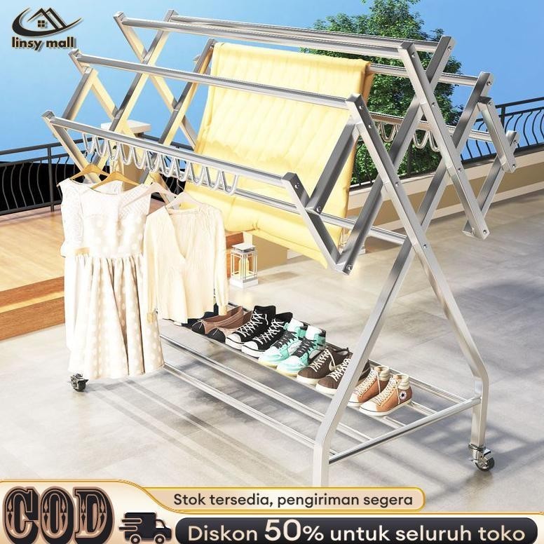 Jual Jemuran Baju Lipat Jemuran Baju Stainless Steel Jemuran Pakaian 