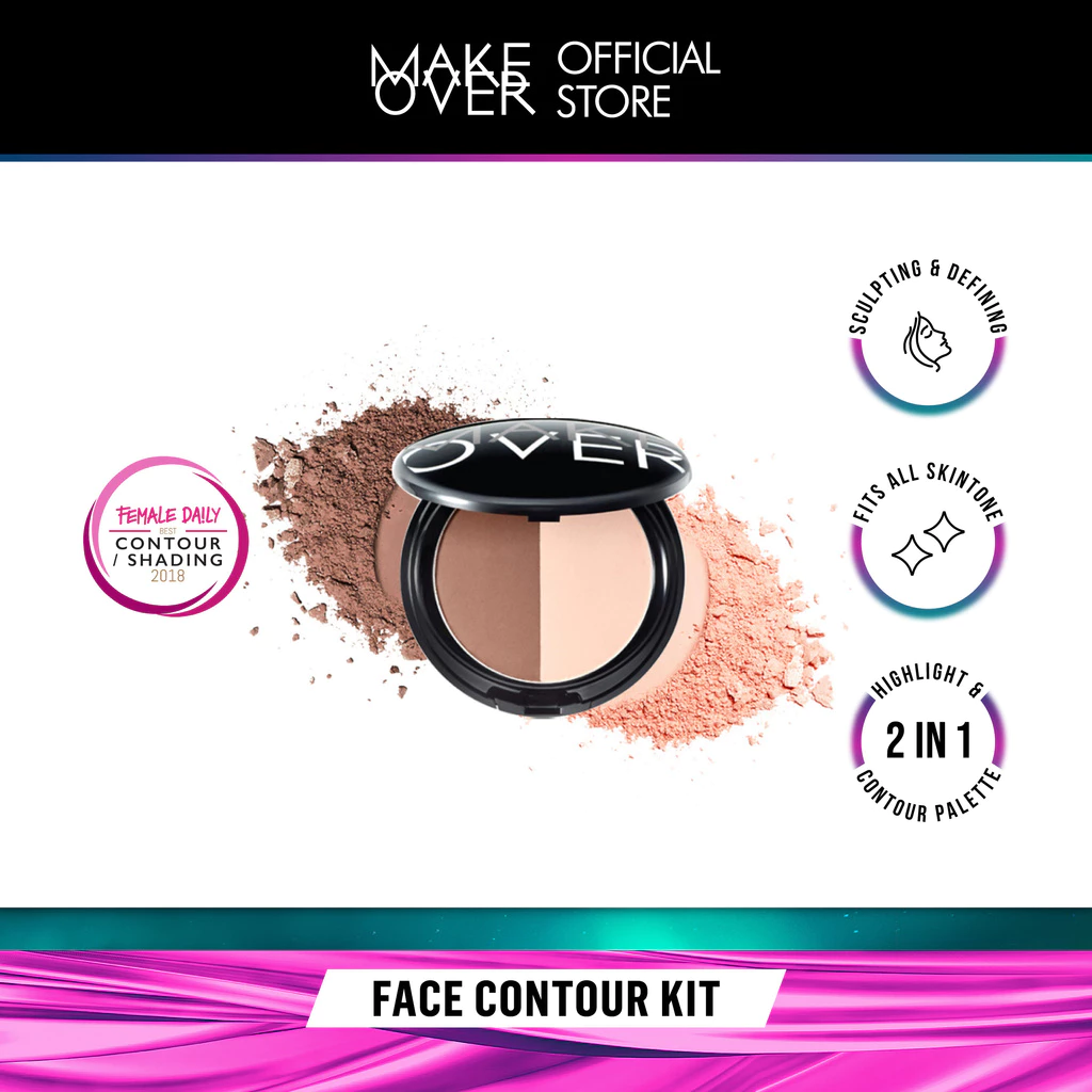 Make Over Face Contour Kit 12 g - Kontur dan Sorotan Wajah