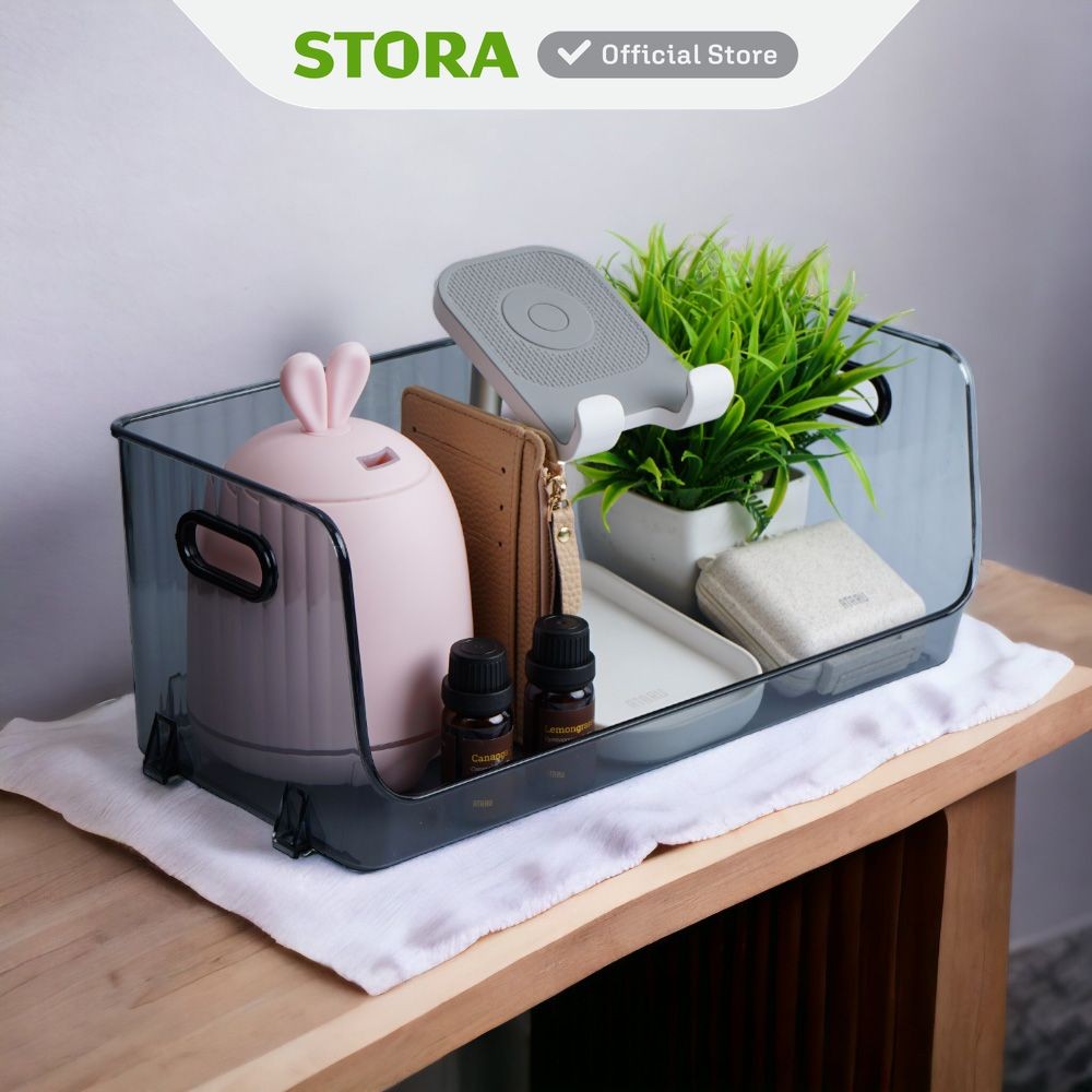 Jual Stora Organizer Meja Stackable Kotak Serbaguna Plastik Susun Wadah ...