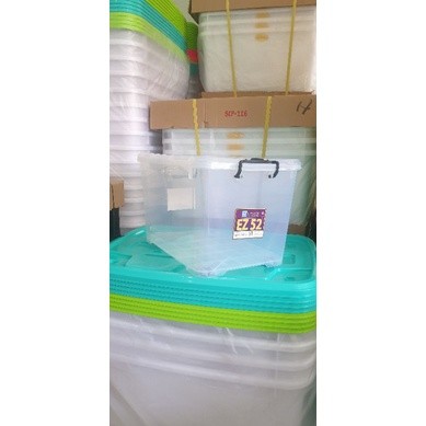 Jual WOW! container box ezy 52 full transparan cb 52 kapasitas 52L ...
