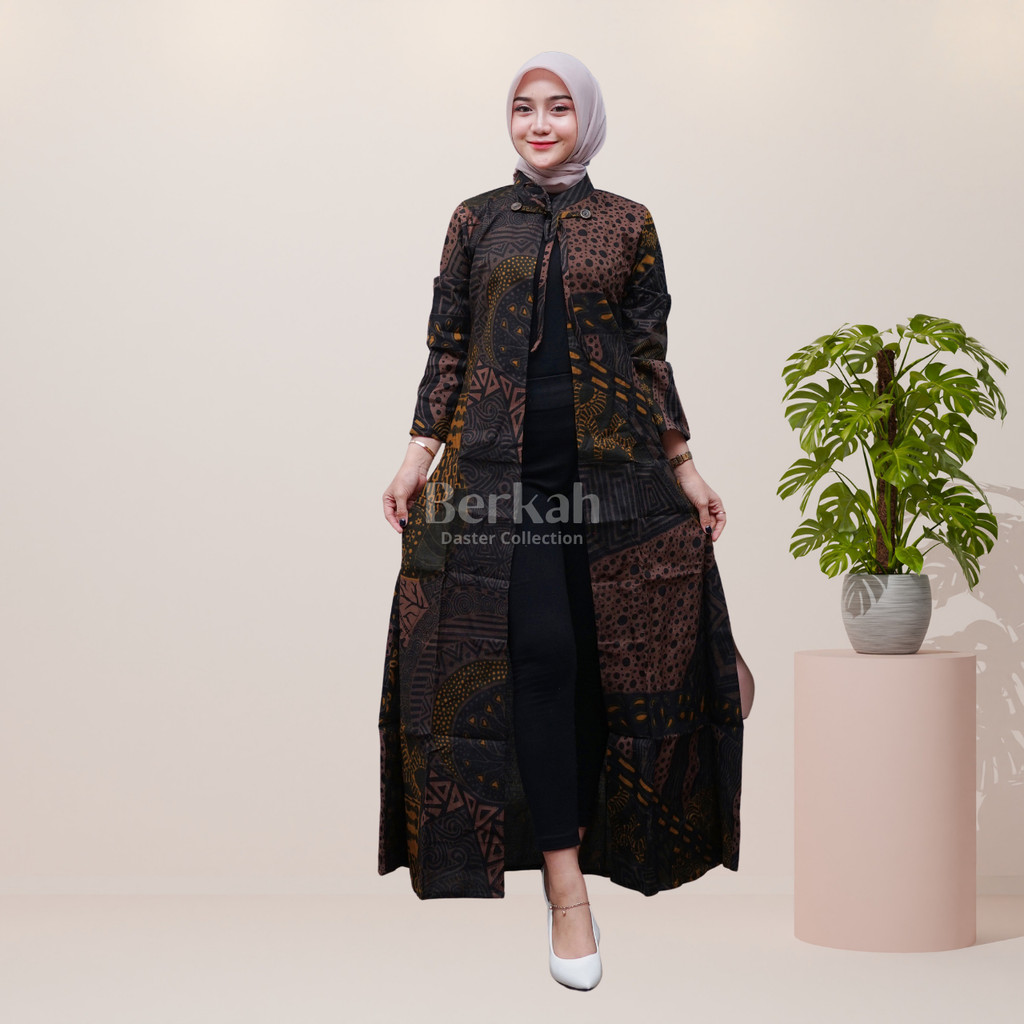 Outer Batik Long Cardigan Surya Teja Lapis 3