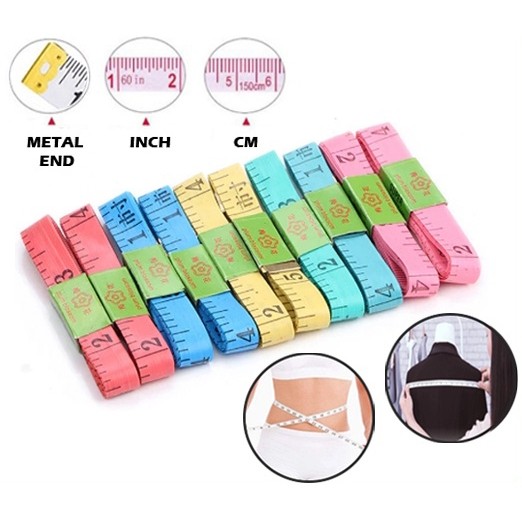 Jual Alat Ukur Meteran Jahit Baju Panjang Lingkar Badan Tinggi Panjang