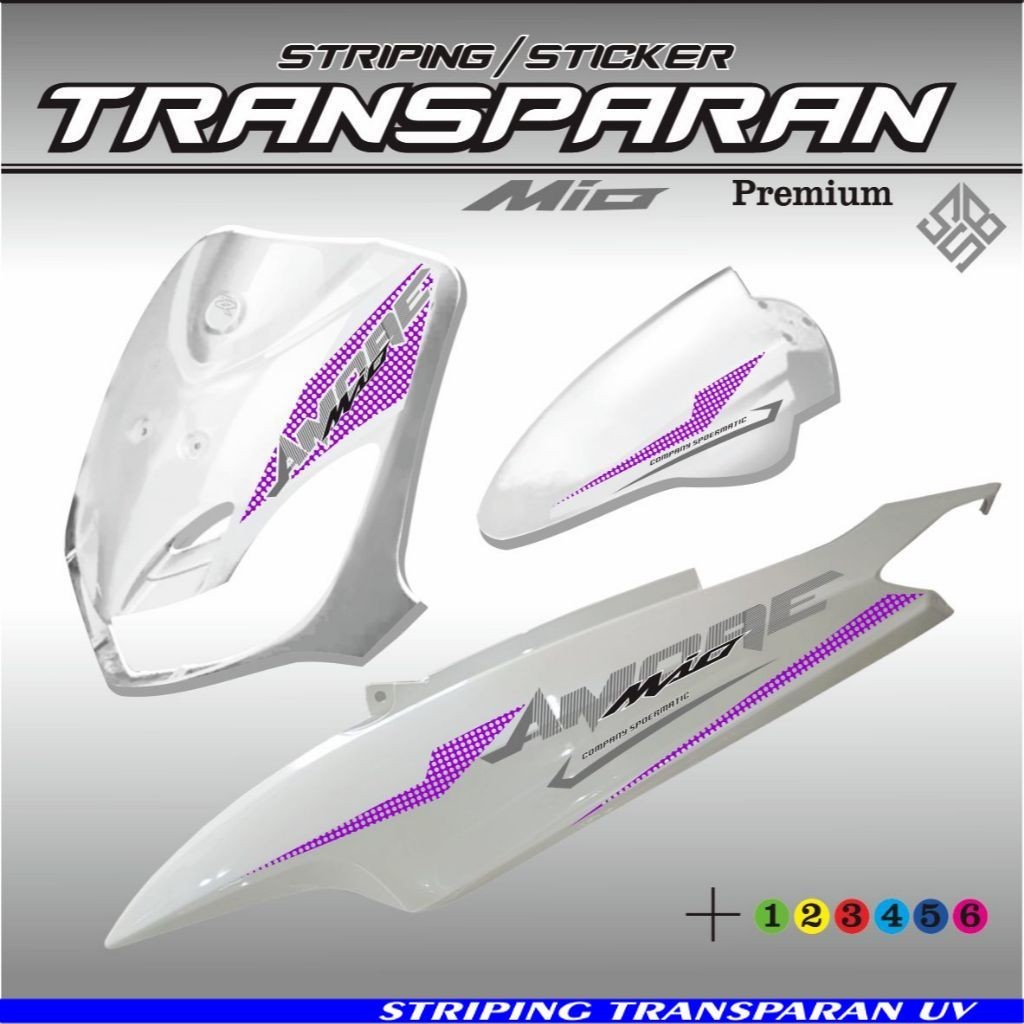 Jual VARIASI LIST STRIPING TRANSPARAN BENING MOTOR YAMAHA MIO SPORTY ...