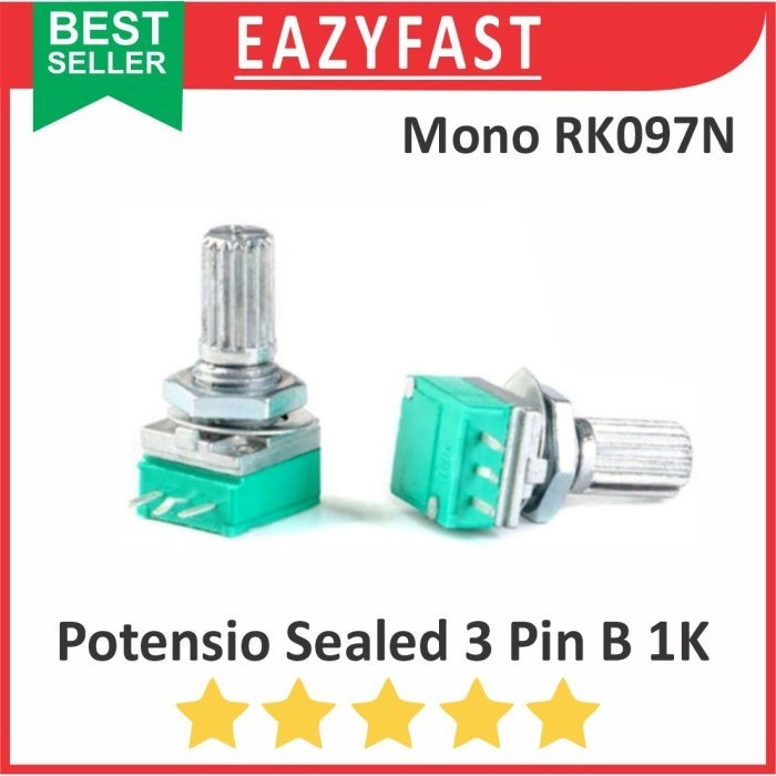 Jual Potensiometer Sealed B1K 1K B 1 K Ohm 3P 3 P Pin Kaki Mono