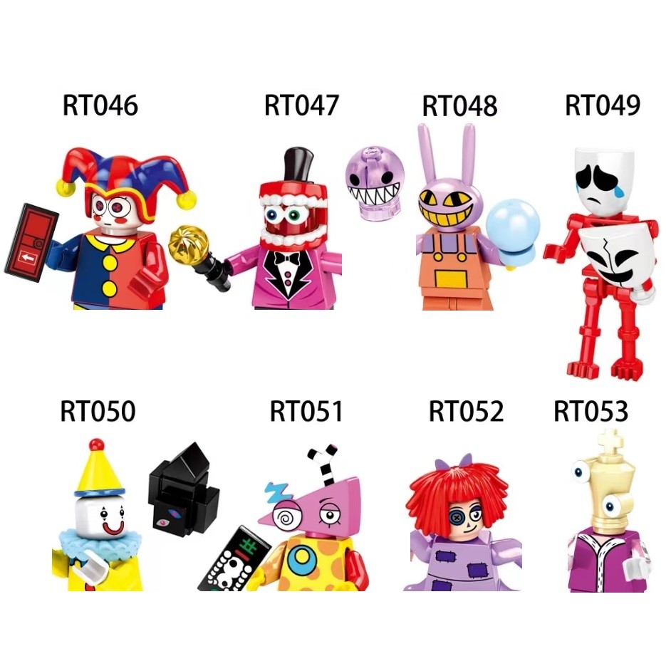 Jual RT046-053 KDL827 The Amazing Digital Circus Set Building Blocks ...