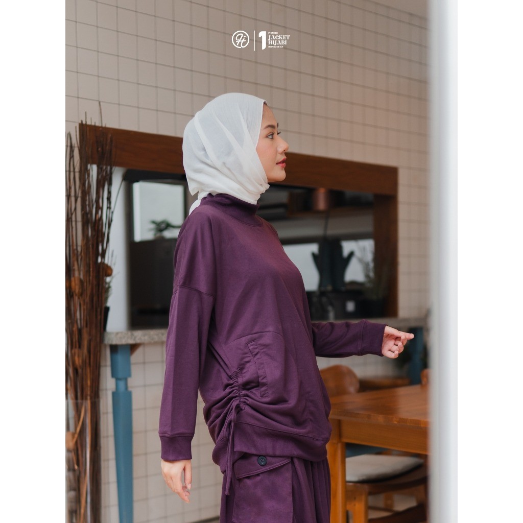Jual Hijacket Arumi Casual Sweatshirt – Modest & Feminim dengan Tali ...