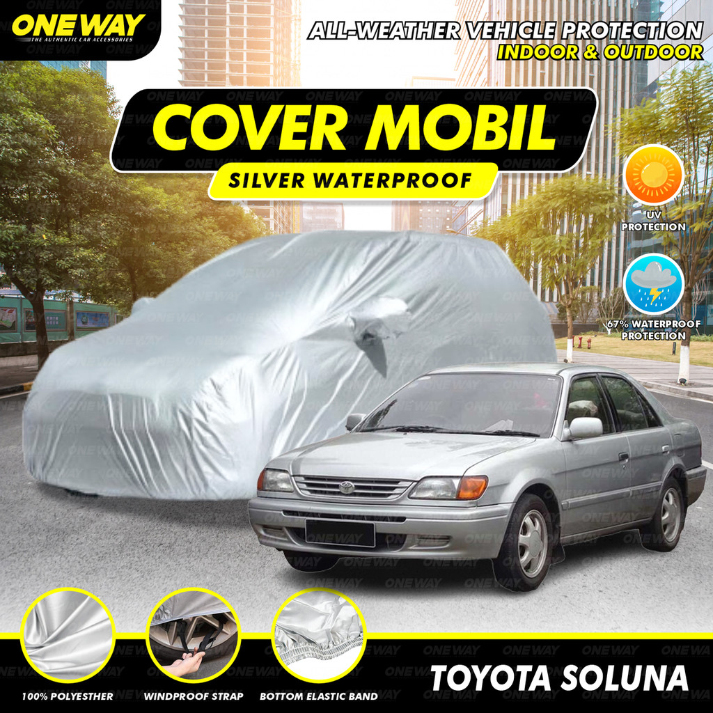 Cover Mobil Soluna Wateproof / Sarung Mobil Soluna / Penutup Mobil SILVER soluna