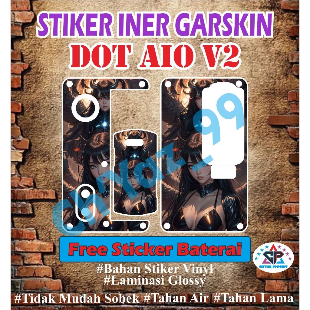 Jual STICKER INER GARSKIN PELINDUNG CASING DOT BAHAN VINYL GLOOSY ...