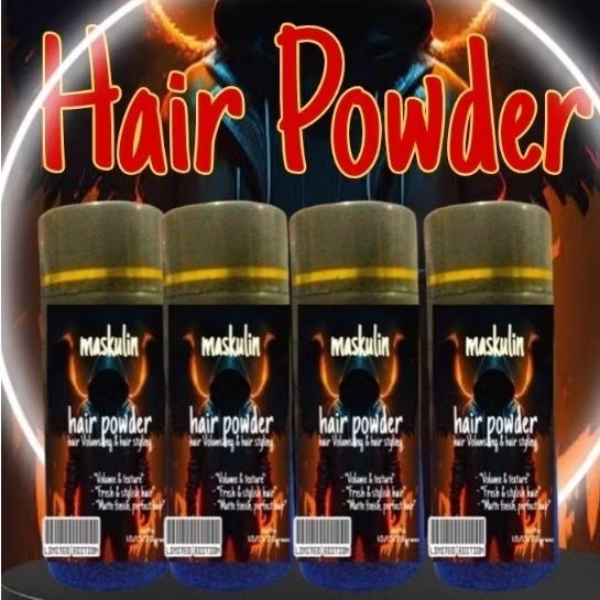 Jual COD HAIR POWDER MASKULIN BEDAK RAMBUT PREMIUM HAIR VOLUMIZING HAIR ...