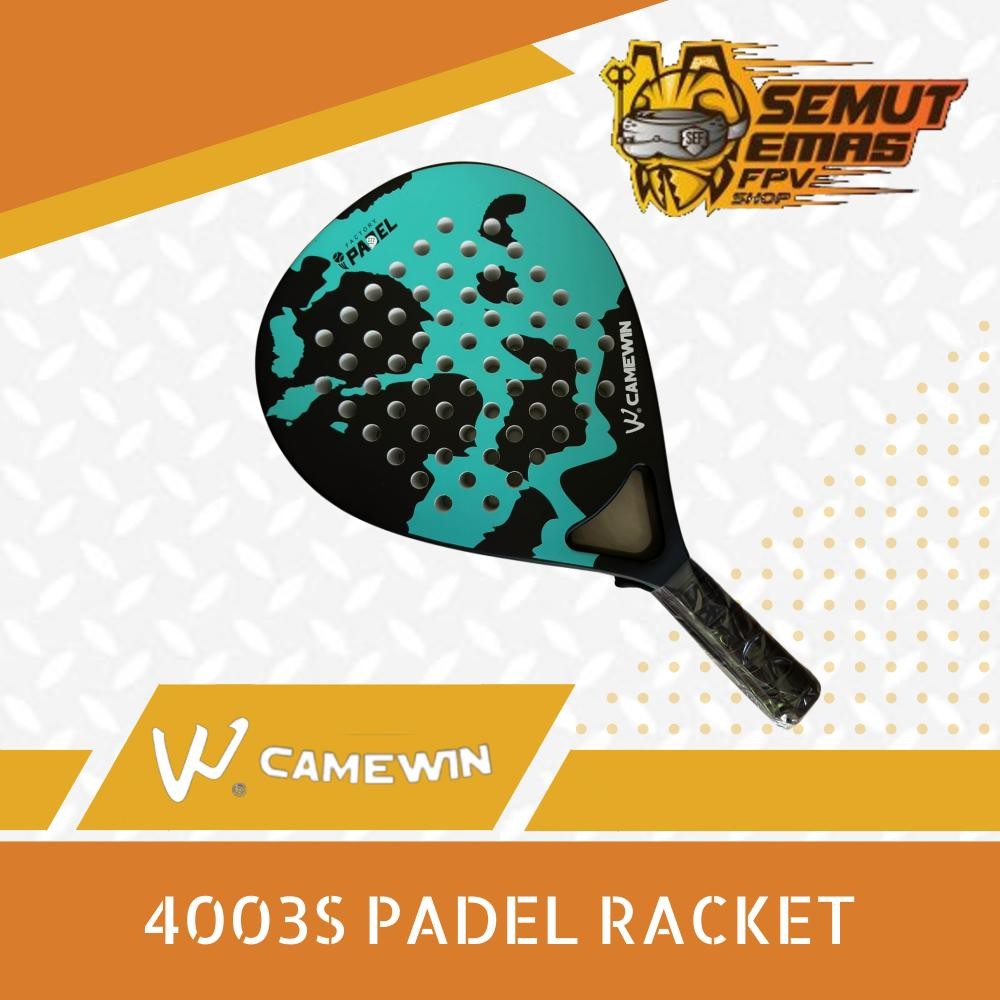 Jual Camewin 4003S Raket Padel Racket 4003 S Full Carbon Teardrop Shape ...