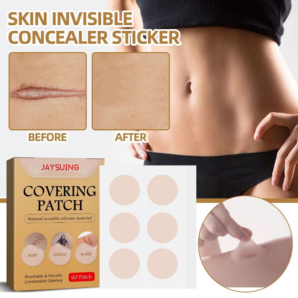 Jual Jaysuing Skin Invisible Covering Patch 60pcs Tattoo Cover up ...