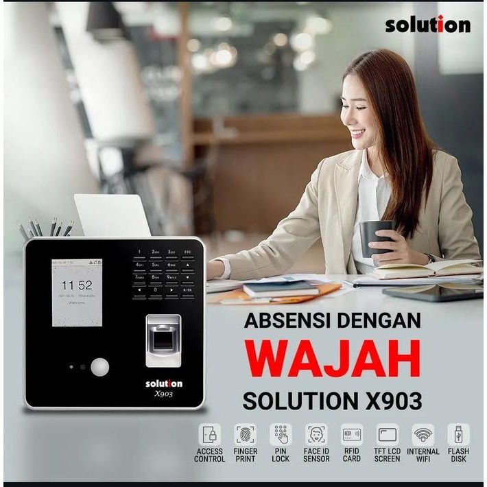 Jual [TERLARTIS] Mesin Absen/absensi/fingerprint Solution X903 | Shopee ...