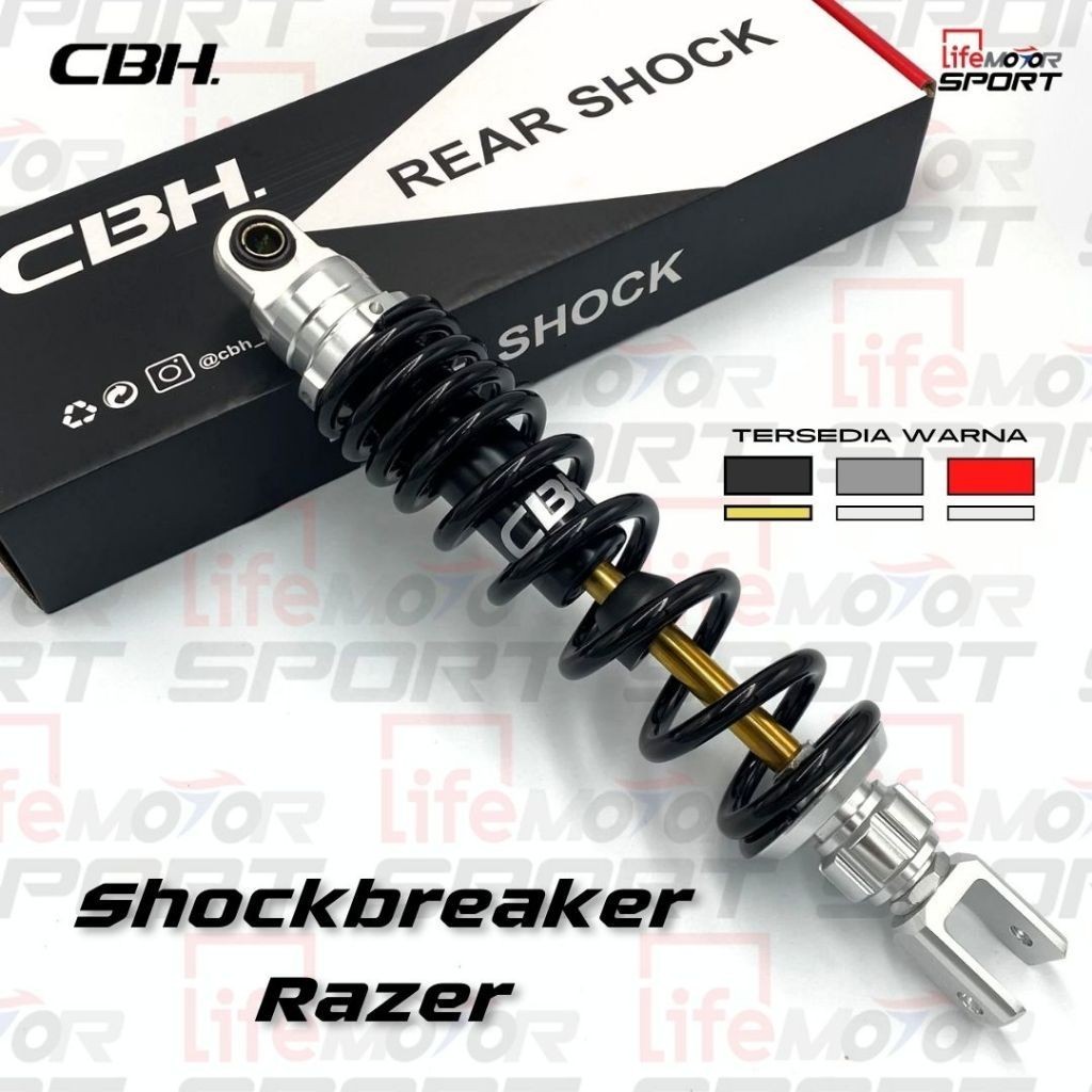 Jual Shockbreaker CBH Razer Vario Mio Beat Scoopy 300mm 330mm PNP Razor ...