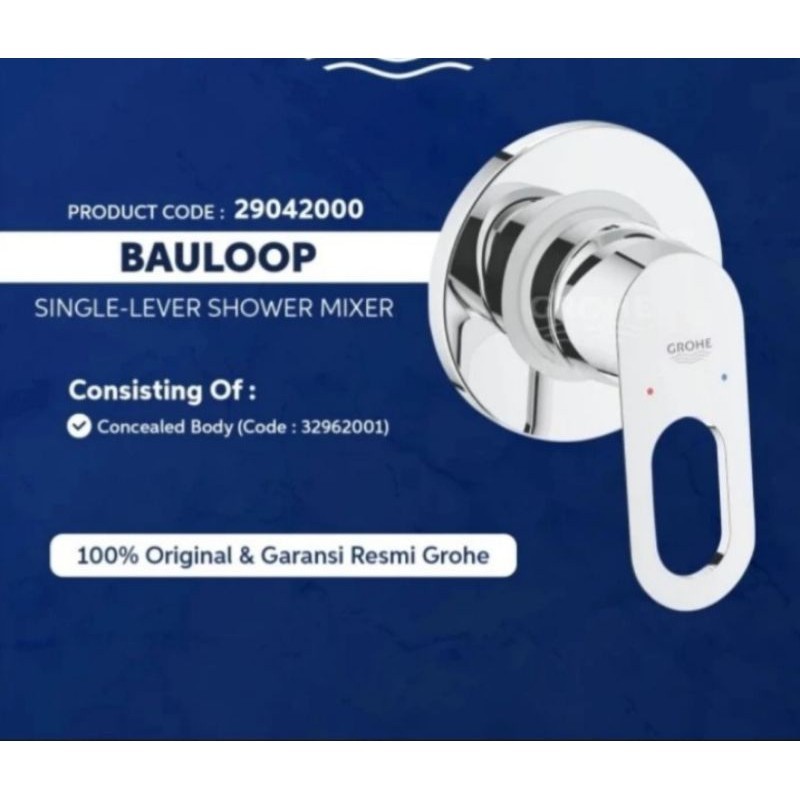 Jual KRAN TANAM GROHE BAULOOP 29042000(HOT&COLD) BARU | Shopee Indonesia