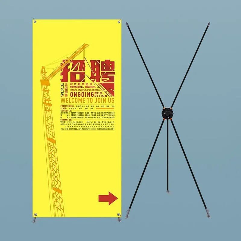 Jual Rangka X Banner Frame Standing Display Bow Stand Ad Poster Rangka ...